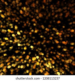 Gold glitter effect. Sparkling confetti abstract background