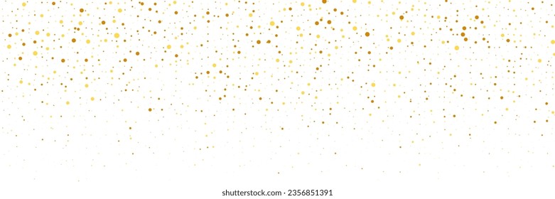 brillo dorado que cae aislado en fondo blanco