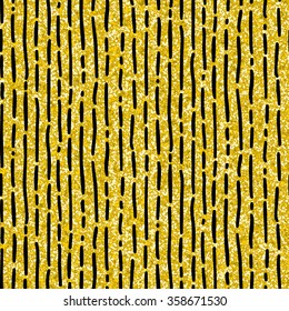 Gold glitter Geometric texture. Abstract background. Shiny trend shimmering layout. Trendy sparkling print backdrop wallpaper banner web design element scrap booking paper textile