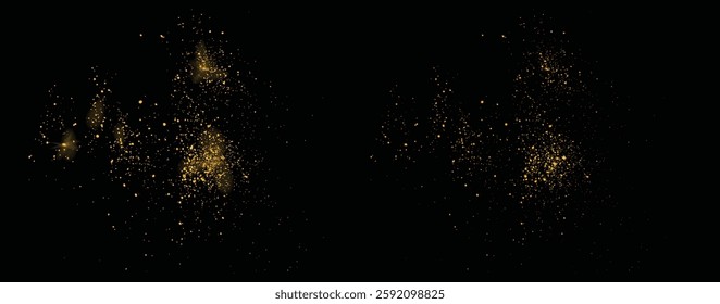 Gold glitter golden background. Gold glitter light effect luxury golden background