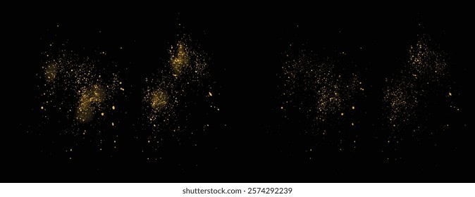 Gold glitter golden color background. Luxury gold glitter light effect glowing texture element background