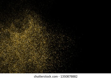 Fondo con punto de semitono dorado. Patrón retro abstracto. Fondo de estilo pop artístico. Explosión Dorada De Confetti. Imagen Generada Digitalmente. Ilustración Del Vector, Eps 10.  