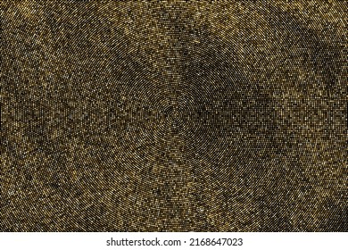 Fondo Dotado De Medio Tono De Glitter De Oro. Resumen del patrón retro circular. Fondo del estilo de arte pop. Explosión Dorada De Confetti. Imagen Generada Digitalmente. Ilustración De Vectores, Eps 10.  