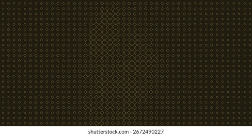 Fondo punteado de semitono de brillo dorado. Abstractas patrón retro circular. Fondo de estilo de arte Pop. Explosión Dorada De Confeti. Imagen Generada Digitalmente. Ilustración vectorial, Eps 10.  