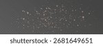 Gold glitter light background. Star particle bg. Magic dust. Christmas golden confetti. Glow shine bokeh particle. Winter holiday. Celebration banner. Luxury party. Vector illustration.
