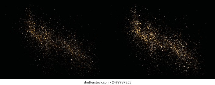 Gold glitter luxury illustration magic splatter sparkle background