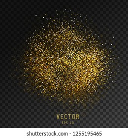 Gold glitter on black background, vector   backdrop for card, vip, exclusive, certificate, gift, luxury, store, present, shopping and and other spray design