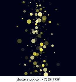 Gold glitter on a black background. Explosion of confetti. Vector festive background. Snow falling texture. Abstract element of design for new year, cristmas, birthday, wedding cards, banners, poster.