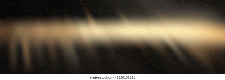 Brilho de ouro em gradiente metálico preto bg com ruído. Ilustração de vetor de luxo com efeito de aquarela e textura granulada. Plano de fundo abstrato borrado