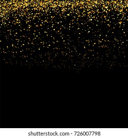 Gold Glitter Particle Background. Yellow Sand Texture