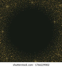 gold glitter particles background effect for luxury greeting rich card