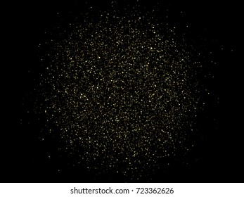 gold glitter particles background effect for luxury greeting rich card