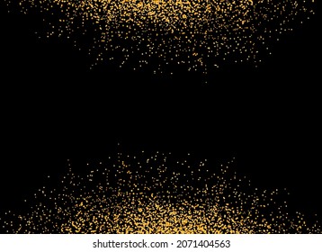 Gold glitter particles isolate on png or transparent  background with sparkling  snow and star light. Graphic resources for Christmas, New Year, Birthdays and luxury card. Vector illustration 