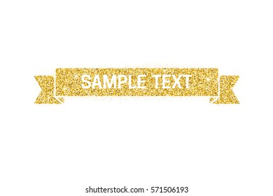 Gold Glitter Ribbon.