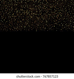 Gold glitter seamless border