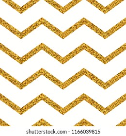 Gold glitter seamless pattern. Geometric background. Vector illustration