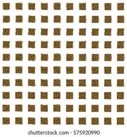Gold glitter seamless pattern with hand drawn lines. Vector Retro festive background for holiday greeting card