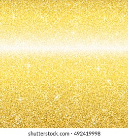 Gold glitter shine backdrop texture. Vector backgoudd for website or print.
