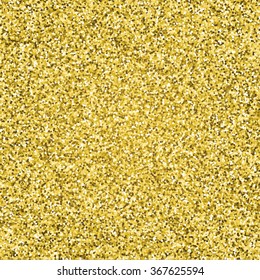 Gold glitter sparkling pattern. Decorative seamless background. Shiny glam abstract texture. Tile sparkle golden confetti backdrop. Luxury wrapping paper texture