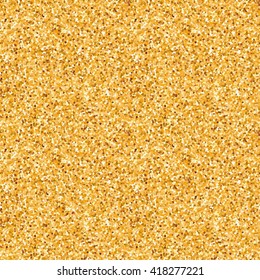 Gold glitter sparkling pattern. Decorative seamless background