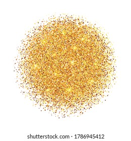 Vector Scattered Golden Confetti Abstract Circle Stock Vector (Royalty ...