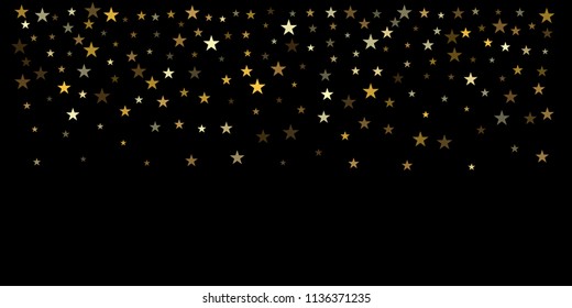 Gold Glitter Stars Background Sparkle Lights Stock Vector (Royalty Free ...