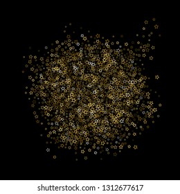 Gold Glitter Stars. Luxury Shiny Confetti. Scattered little sparkle.   - Shutterstock ID 1312677617