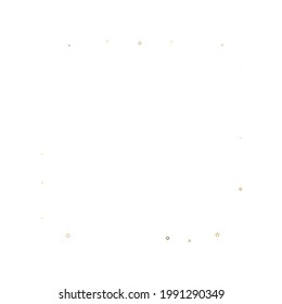 Gold Glitter Stars. Luxury Shiny Confetti. Scattered little sparkle. Flash glow silver element. Random magic tiny light. Stellar fall white background. New Year, Christmas Vector illustration.