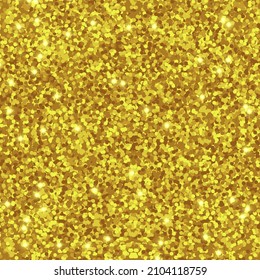 Gold glitter texture abstract background. Closed up of metallic gold glitter textured background. Vector illustration