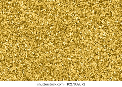 Gold glitter texture. Amber particles color. Celebratory background. Golden explosion of confetti. Vector illustration,eps 10.
