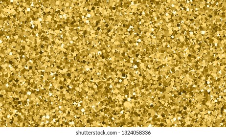 Gold Glitter Texture. Amber Particles Color. Celebratory Background. Golden Explosion Of Confetti. Vector Illustration, Eps 10.