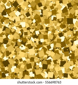 Gold glitter texture. Amber particles color. Celebratory background. Golden explosion of confetti. Vector illustration,eps 10.