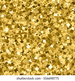 Gold glitter texture . Amber particles color. Celebratory background. Golden explosion of confetti. Vector illustration,eps 10.