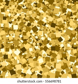 Gold glitter texture. Amber particles color. Celebratory background. Golden explosion of confetti. Vector illustration,eps 10.