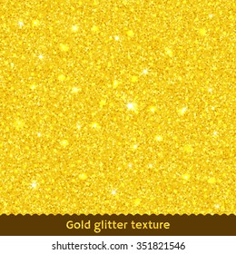 Gold glitter texture or background