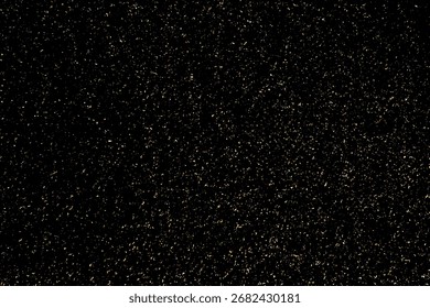 Die goldene Glitzertextur auf schwarzem Hintergrund bietet einen luxuriösen visuellen Effekt, perfekt für festliche Designs, Einladungen und digitale Kunst, die jedem Projekt Eleganz und Glanz verleihen.