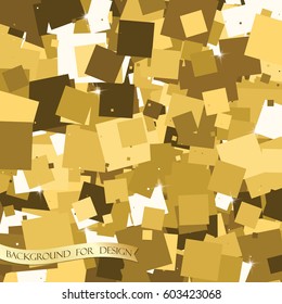 Gold glitter texture. Background for your design. Vector illustration.