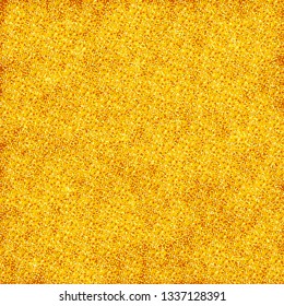 Gold glitter texture. Design element. Vector illustration. Eps 10