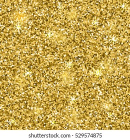 Gold glitter texture . Design element. Vector illustration