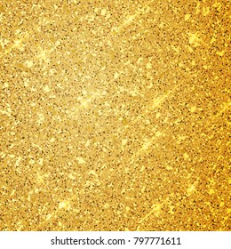 Gold glitter texture. Design element. Vector illustration,eps 10.