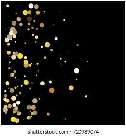 Gold glitter texture, festive Christmas and New year background. Silver sparkles on black. Celebration holiday lights. Luxury VIP premium gold glitter. Night party Christmas decoration. Cosmic stars.