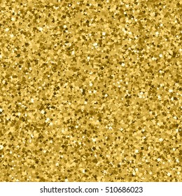 Gold glitter texture. Glittering tinsel. Gilded abstract particles. Explosion of confetti shine. Celebratory background. Vector illustration,eps 10.