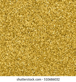 Gold glitter texture. Glittering tinsel. Gilded abstract particles. Explosion of confetti shine. Celebratory background. Vector illustration,eps 10.