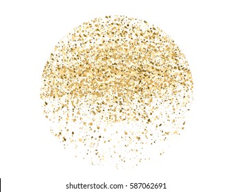  Textura de brillo dorado. Explosión dorada de confetti. Ilustración del vector