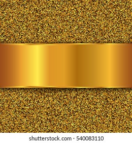 Gold Glitter Texture Golden Vector Background Stock Vector (Royalty ...