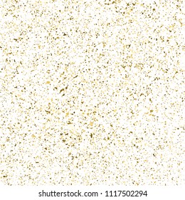 Gold glitter texture isolated on white square. Amber particles color. Celebratory background. Explosion of confetti. Vector illustration,eps 10.