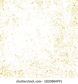 Textura de brillo dorado aislada en blanco. Plata dorada. fondo vectorial
