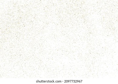 Gold Glitter Texture Isolated on White. Amber Particles Color. Celebratory Background. Golden Explosion of Confetti. Design Element. Digitally Generated Image. Vector Illustration, EPS 10.