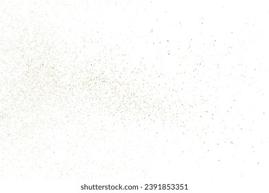 Gold Glitter Texture Isolated on White. Golden Explosion of Confetti. Celebratory Background. Design Element. Amber Particles Color. Vector Illustration, EPS 10.