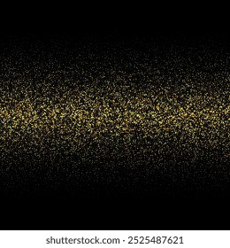 Goldene Glitzertextur einzeln auf weißem Hintergrund. Goldene Punkte Hintergrund. Vektorgrafik.